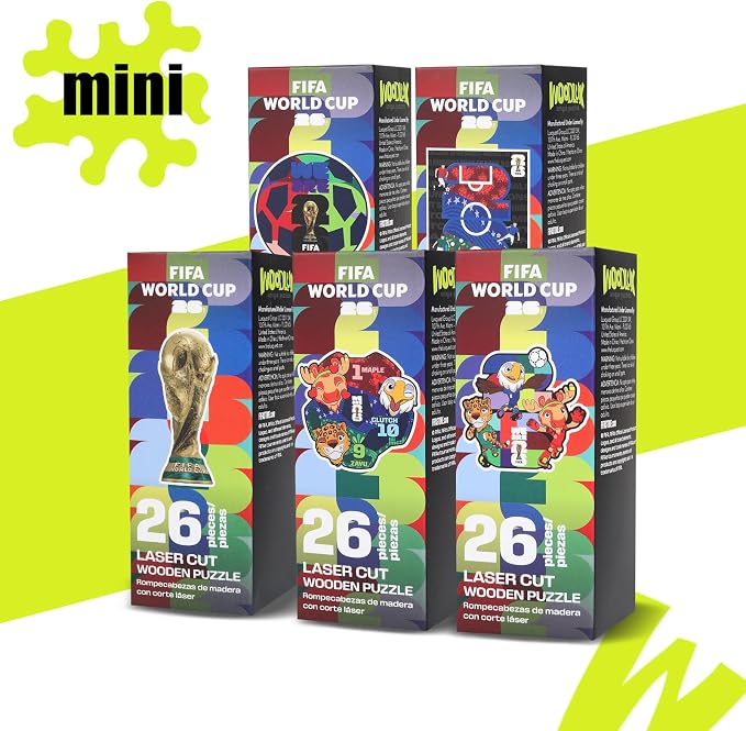 FIFA World Cup 2026 Edition Trophy 26PCS Wooden Pocket Puzzle