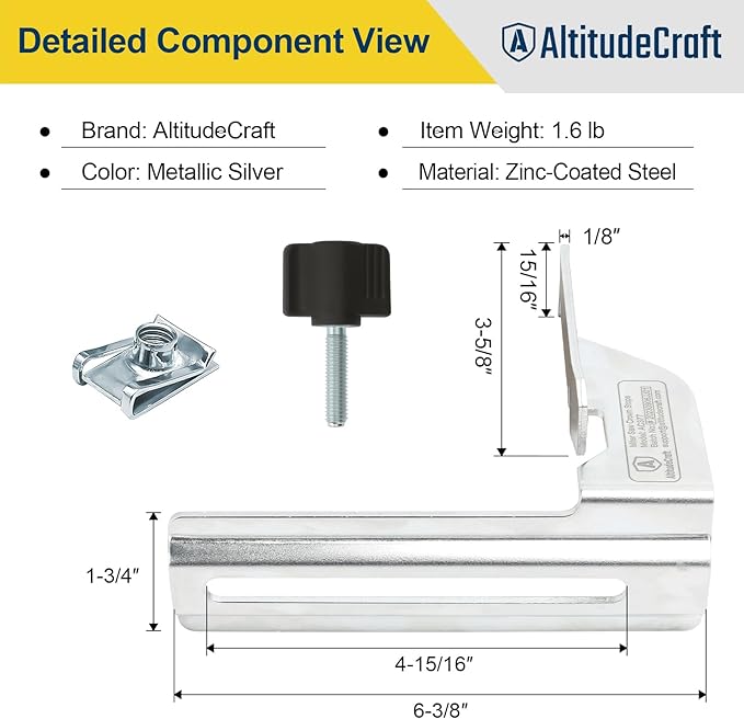 Crown Stops for Miter Saw - Simplifies Compound Angle Cutting, Heavy Duty Crown Molding Jig Fits DEWALT DWS780 DW718 DW716 & Other DEWALT Models