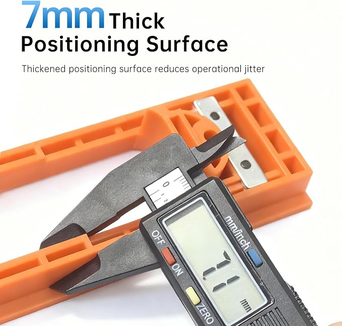 Concealed Door Hinge Installation Kit | with Guide Template Jig | with Dedicated Concealed Hinge Slotting Template | Lightweight & Reusable Design | for 5.3-7.8 inch Door Hinges (1.18 inch Width)