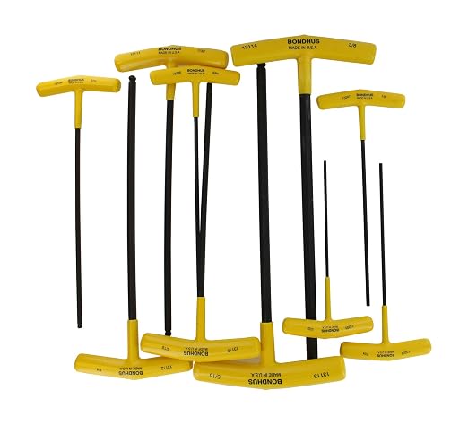 Bondhus Metric and Inch Ball Driver Hex and Star 26 Piece T-Handle Sets with Stand - Bondhus 13189, Bondhus 13190, Bondhus 33034