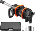 VEVOR 1 Inch Air Impact Wrench Up to 3160 ft-lbs High Reverse Torque Output | Pneumatic Impact Gun with 8 Inch Extended Anvil & Carrying Case, for Heavy Duty Repairs and Maintenance