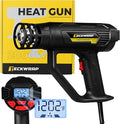 TECKWRAP Heat Gun 2000W 110V with LCD Display, Adjustable Hot Air Gun for Vinyl Wrap, Shrink Wrap, Paint Removal & DIY Crafts (122–1202°F)