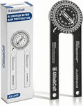 Precision Miter Saw Protractor – No-Math Angle Finder for Crown Molding, Trim & Woodworking | Heavy-Duty Aluminum, 360° Rotation (7.28 In)
