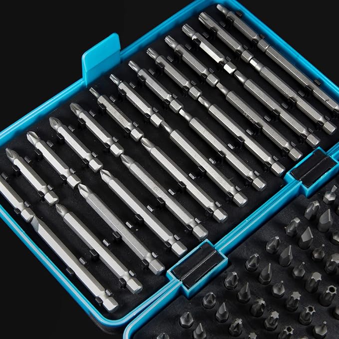 Stark USA 148-Piece Screwdriver Bit Set Hex Tamper Phillips Torx Flat Head Phillips with Storage Case