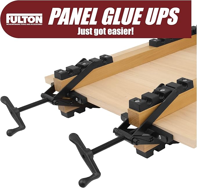 Peachtree Woodworking Supply 2 Pack of 4 Way Pressure Clamps for Clamping Panels From All Four Directions. For Woodworkers, Cabinet and Furniture Makers (2 four way pressure clamps)