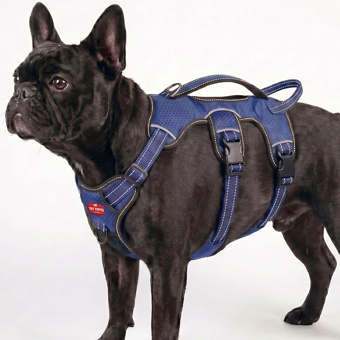 Tuff Pupper Escape Proof No Escape Dog Harness | 5 Point Adjustable Fit Harness for Dogs | Padded Dog Harnesses | Handle Dog Lift Harnesses