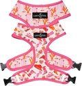 Lucy & Co. Reversible Dog Harness - Water-Repellent Neoprene, Dual-Print Design, Easy Swap Style, Adjustable Comfort Fit - Howdy Honey Reversible Harness - Medium