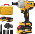 Cordless Impact Wrench, 900Ft-lbs (1200N.m) 1/2" Brushless Impact Gun with 2x 4.0Ah Battery, Fast Charger & 3 Sockets, High Torque Power Impact Driver Ideal for Car, DIY, and Truck RV/Mower (1200N.m)