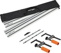 Evolution ST2800-G2 110" Circular Saw Guide Rail/Track | Universal Fit: Makita, Bosch, Festool, Triton, Metabo | 110"/9.2ft (2.8m) | Includes Self-Aligning Bars, 2x Track Clamps, Hex Key & Carry Bag