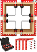 Corner Clamps for Woodworking, 90 Degree Clamps for Positioning Right Angle, 4pcs Aluminum Alloy Position Squares Clamping wood tools for Frame, Box, Drawer, Cabinets, DIY, Men Dad Ideal Gift
