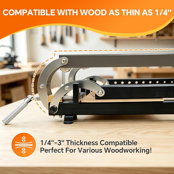 24 Inch Panel Clamps, 2 Pack Parallel Clamps, 4-Way Steel Pressure Clamps for Cabinet Doors, Tabletops, Woodworking and Cutting Boards