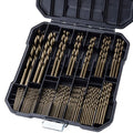 Cobalt Drill Bits Set for Hardened Metal and Stainless Steel, 99Pcs M35 High Speed Steel Twist Jobber Drill Bits 1/16"-3/8", with Plastic Index Storage Case