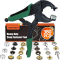 Heavy Duty Snap Fastener Tool, Snap Setter Tool with 100 Sets 4 Color Boat Cover Snaps, Snap Repair Kit, Repairing Boat Covers, Canvas, Fabric, Tarps
