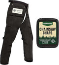 FORESTER Chainsaw Chaps for Men & Women | Apron-Style Chaps with Pocket & Adjustable Waist | Chainsaw Safety Equipment