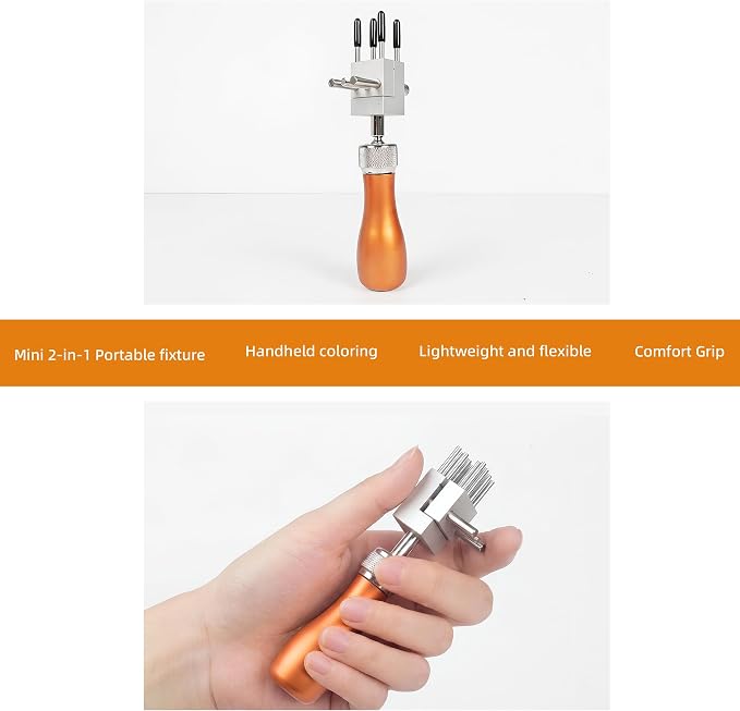 2-in-1 Handheld Bench Vise, with 360° Rotating Ball Joint