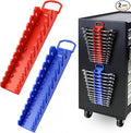 SWANLAKE 2-Piece Magnetic Wrench Organizer Toolbox Holder, SAE (1/4'' to 15/16''), Metric (6mm to 24mm) Ratchet Wrench Organizers, Total Hold 24 Slots Wrenches Holder for Tool Box