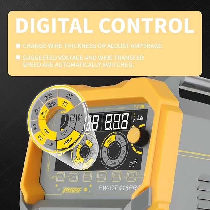 Plasma Cutter Welder Combo, Gas MIG/Gasless MIG/HF TIG/Stick/CUT 5 in 1 Aluminum Welding Machine with 110V/220V Dual Voltage Multi Process Welder with 20PCS Rods and Gloves