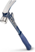 ESTWING Hammertooth Hammer - 24 oz USA Made Long Handle Straight Rip Claw Hammer with Smooth Face & Shock Reduction Grip - E6-24T