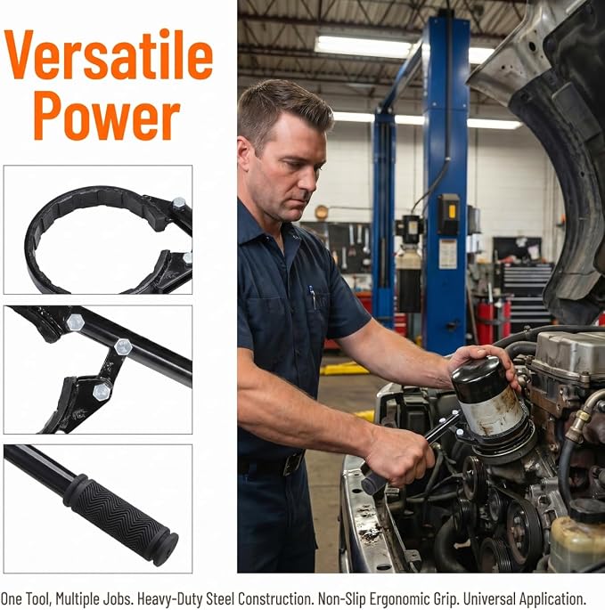 MAGICLULU Truck Air Dryer Wrench Tool Versatile Removal Tool for Truck Dryer Canister Replacement Engineered for Safe and Easy Disassembly Automotive Repairs