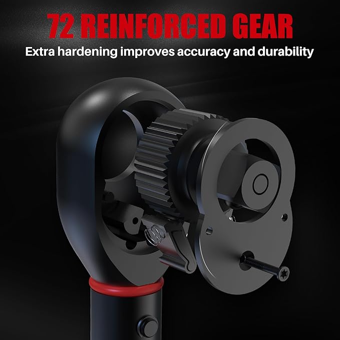 1/4-Inch Drive Click Torque Wrench-20-240 In.Lb for Bike Motorcycle | Inch Pound Torque Wrench(2.3-27.1 Nm),72T Dual-Direction Dual Range, 3% Precision for Small Equipment, Gunsmithing Car Repair
