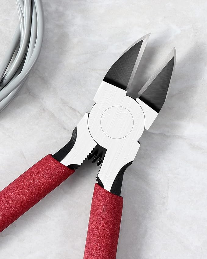 IGAN-P6 Wire Cutters (Pack of 2), 6-inch Ultra Sharp & Powerful Side-cutting Pliers with Longer Flush Cutting Edge, Ideal Wire Cutter for Crafts, Floral, Electrical & Any Clean Cut Needs
