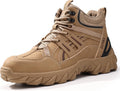 Steel Toe Boots for Men Work Boots for Men Breathable High Top Work Shoes Lightweight Indestructible Safety Shoes Industry Construction Safety Footwear