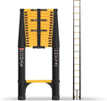 SINMEIRUN 20.3 FT Telescoping Ladder, Aluminum Extension Ladder, 330 lbs Load Capacity, Multi-Purpose Collapsible Ladder for Home and Work; Yellow