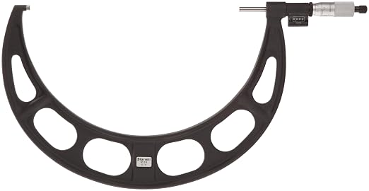 Starrett Digital Micrometer with One-Piece Spindle, Satin Chrome Finish and Tapered Frame - Quick and Easy Adjustment, 1-2" Range, .0001" Graduations - T216XRL-2