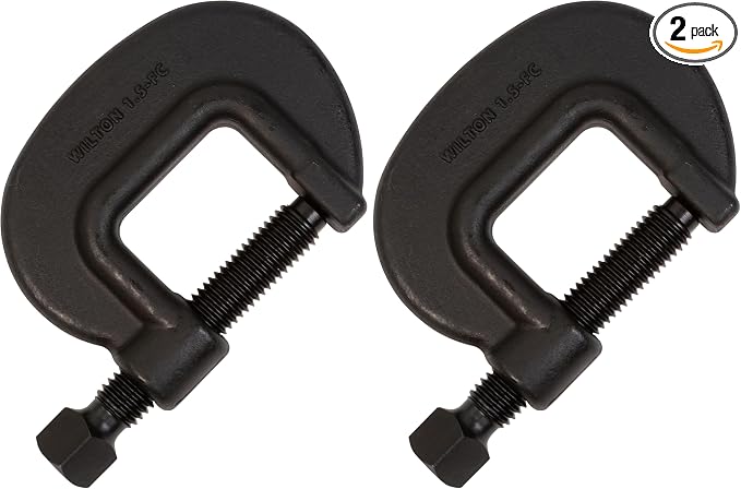 Wilton Brute Force C-Clamp, 1-3/4" Opening, 1-7/16" Throat, 8750 Lbs. Clamping Force (Model 1-1/2 F.C.) (Pack of 2)