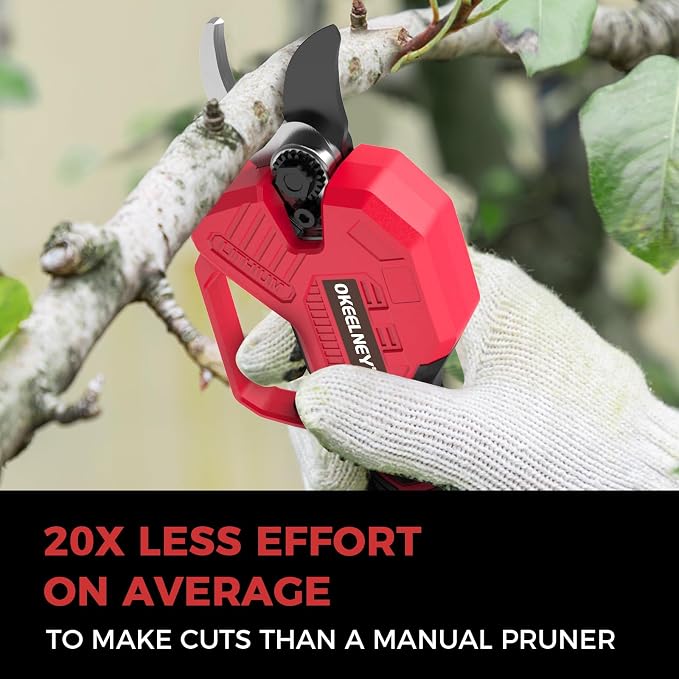 Electric Pruning Shears for Milwaukee M18 Battery, Brushless Cordless Branch Cutter Pruner with 1.4 inch Cut Capacity for Tree trimming, Shrubs, Gardening - 1 YEAR REPLACEMENT WARRANTY