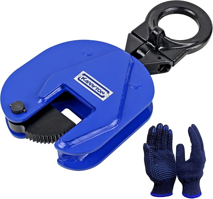 2Ton/4400LB Vertical Lifting Plate Clamp, Jaw Opening 1.3IN