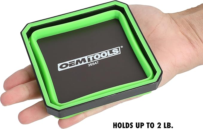 OEMTOOLS 26547 Magnetic Foldable Tray, Mothers Day Gifts, Collapsible Tool Organizer Tray Set, Silicone Magnetic Bowls For Holding Nuts And Bolts, Mothers Day Gifts for Mom
