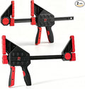 2-Pack 600lbs Clamping Force Bar Clamps For Woodworking，6 Inch Wood Clamp, Four Times Clamping Force of Standard Products, One Hand Heavy Duty Bar Clamps, Quick Grip Clamps for Carpentry