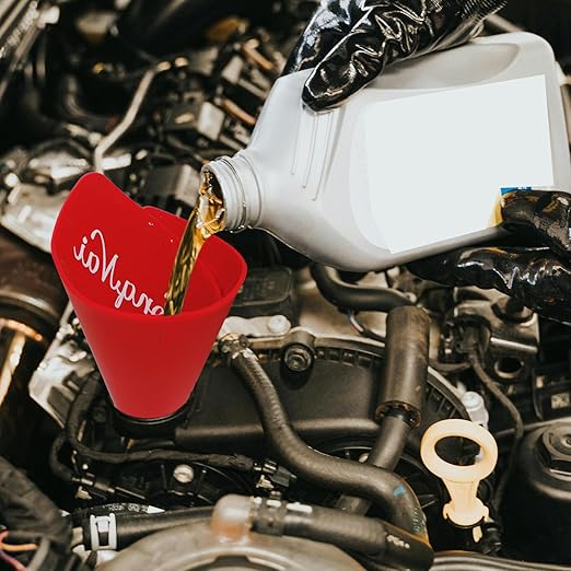 Flexible Funnel for Oil Change, Form a Funnel for Automotive Use. Oil Change Equipment for Oil Filter and Drain Plugs in Awkward Places. Flex Oil Drain Sheet Can be Molded Into Different Shape