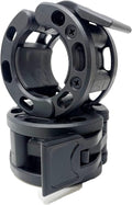 Clout Fitness Olympic Barbell Clamps Collars Quick Release Pair of Locking Weight Clips Fit 2 Inch Barbell for Weightlifting