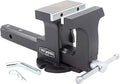 Yost Vise RHV-6 6-Inch Truck Trailer Receiver Vise | Heavy Duty Portable Work Vise | 5.9" Jaw Width, 5.81" Max Jaw Opening, 4.96" Throat | Fits Standard 2" Hitch with Hitch Pin Included