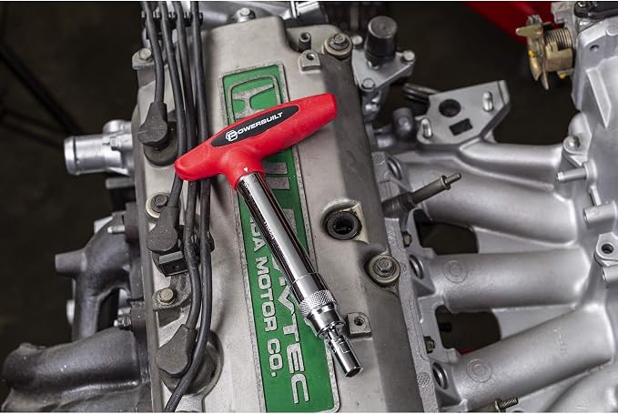Powerbuilt 1/4 inch Drive Ratcheting T-Handle Torque Wrench, 20-100 in. lb. Range, Easy to Set and Lock in Place, for TPMS Systems and Bike Repair Assembly, Great for Carbon Fiber Handlebars - 649971