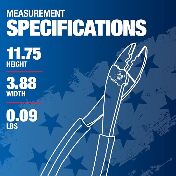 Southwire Made In America Terminal Crimper And Wire Cutter, 9" Terminal Crimper/Cutter (TCC9D-US)