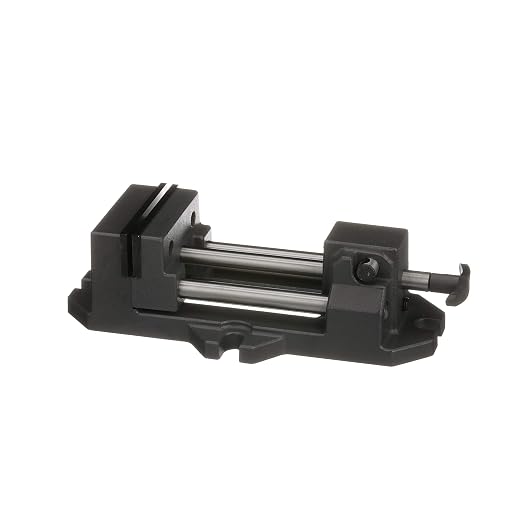 HHIP 3900-0184 Pro-Series High Grade Iron Quick Slide Drill Press Vise, 4" Width x 1.375" Depth Jaw, 4.75" Jaw Opening (Pack of 1)