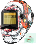 YESWELDER Auto Darkening Welding Helmet, Blue Light Blocking, 1/1/1/1 True Color Solar Powered Welding Hood with 2 Arc Sensors, Wide Shade 3.5/9-14 Welder Mask for TIG MIG ARC and Grind