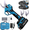 RYOJEGK 1.6" Brushless Electric Pruning Shears with 2x2.0Ah Battery | cordelss,Power Pruner Cuts,Branches up to 1.6",Brushless Motor,Safety Lock, SK5 Steel Blade for Garden Tree Pruner Branch