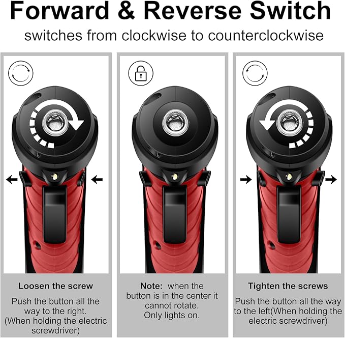 JENABOM Electric Screwdriver Cordless Rechargeable Small Drill Set 3.6V Li-ion 3.5Nm Max Torque Electric Rotatable with LED Light Screwdriver,14Pcs