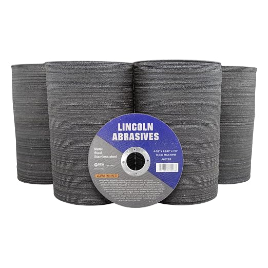 400 Pack 4.5" Cut-Off Wheels Lincoln Abrasives .040" Metal & Stainless Steel