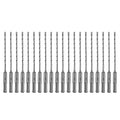 SALI SDS Plus Rotary Hammer Drill Bit 20 Pcs 5/32"*6" Concrete Drill Bit Kit Cross-Type Double Thread Carbide Material Suitable for Concrete, Brick, Cement Walls, Stone, Hammer Drill Bits for Concrete