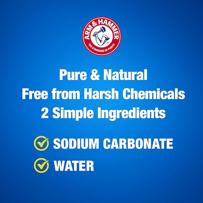 ARM & HAMMER Super Washing Soda Household Cleaner and Laundry Booster, 55 oz (Pack of 2)