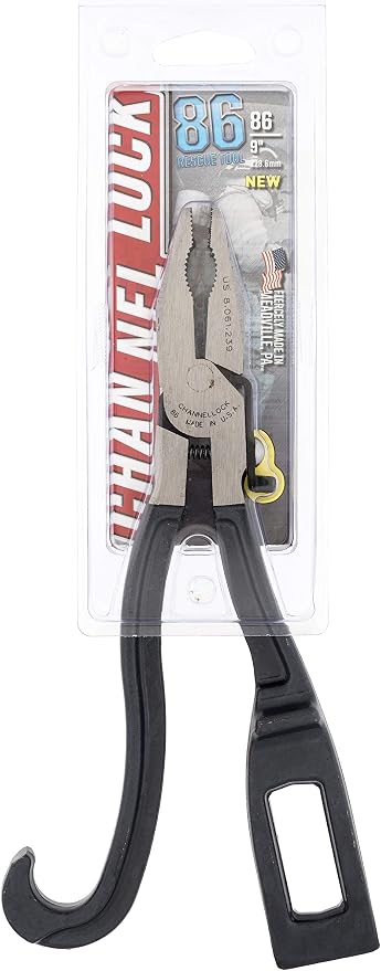 Channellock 86 Spring Loaded Compact Rescue Tool with Lock, 9"