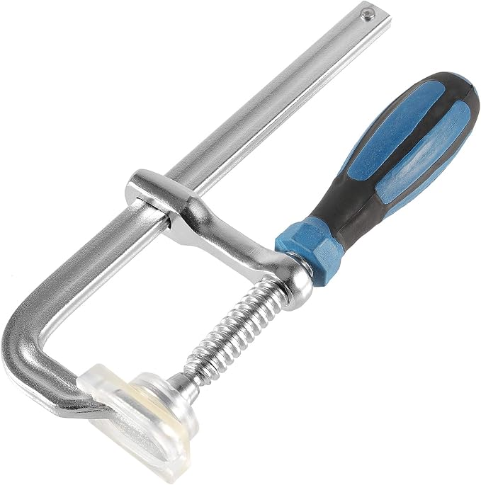 6 Pack 6 Inch Bar Clamps, Heavy Duty F Clamp, Steel Drop Forged Bar Clamps for Woodworking, Metal working, Welding, DIY Carpentry