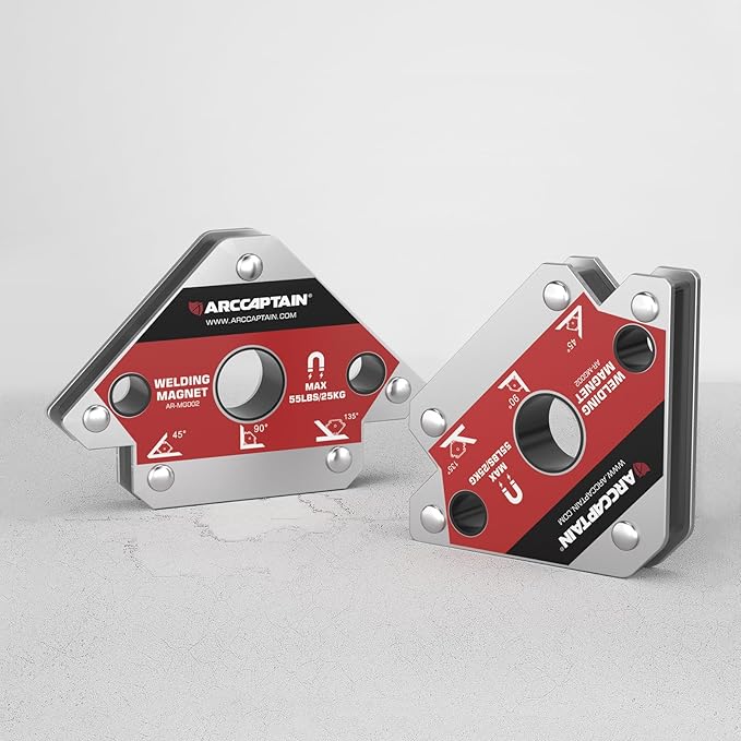 ARCCAPTAIN Welding Magnets 2pcs 55LB Welding Magnet Set, Magnetic Welding Holder, Holding Power Welding Accessories