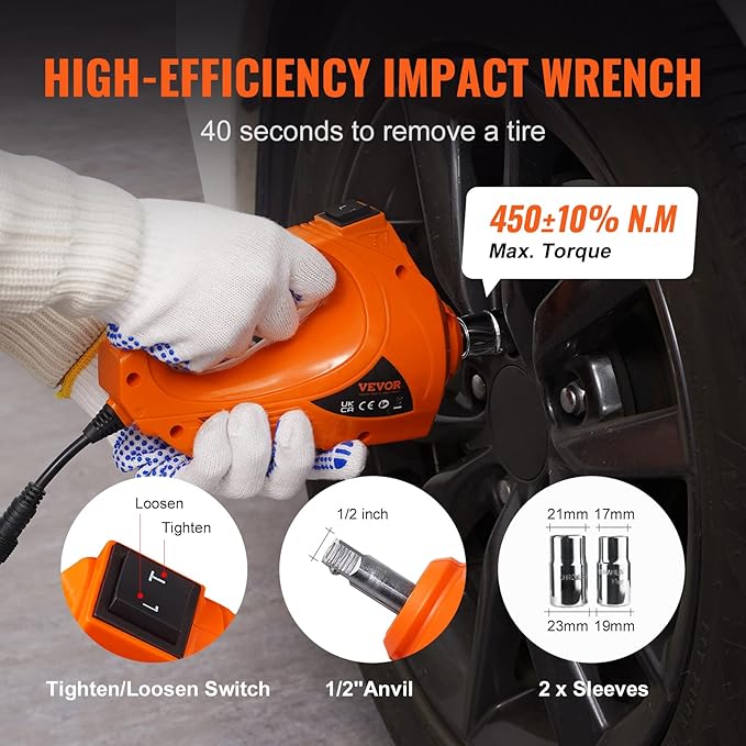 VEVOR Electric Car Jack, 3 Tons /6600 lbs 12V Electric Scissor Jack with Electric Impact Wrench, Double Saddles with Remote Control, Portable Car Jack for Sedan, SUV, Truck Tire Change Replacement