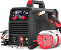 YESWELDER 140A MIG Welder, 110V/220V Dual Voltage, 4 in 1 Gas MIG/Flux Core MIG/Lift TIG/Stick Multiprocess Large LED Digital Display MIG Welding Machine